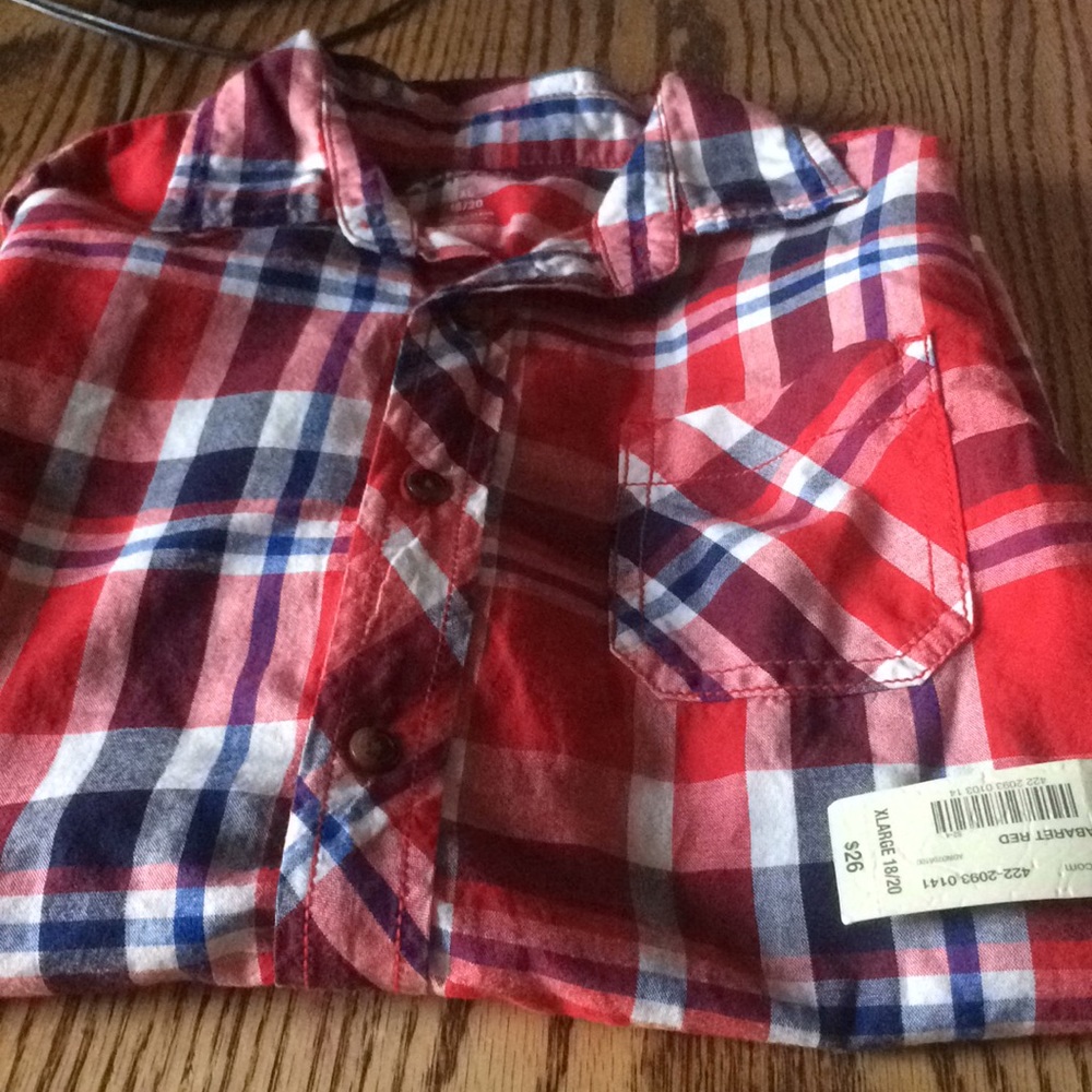 Brand new boys dress top size Xl